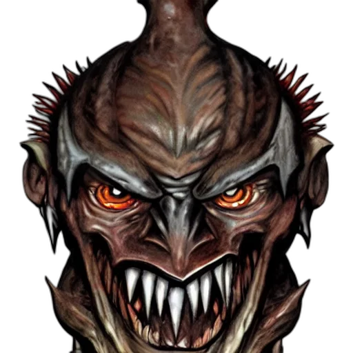 creature, face, mask, staff transparent PNG cut-out