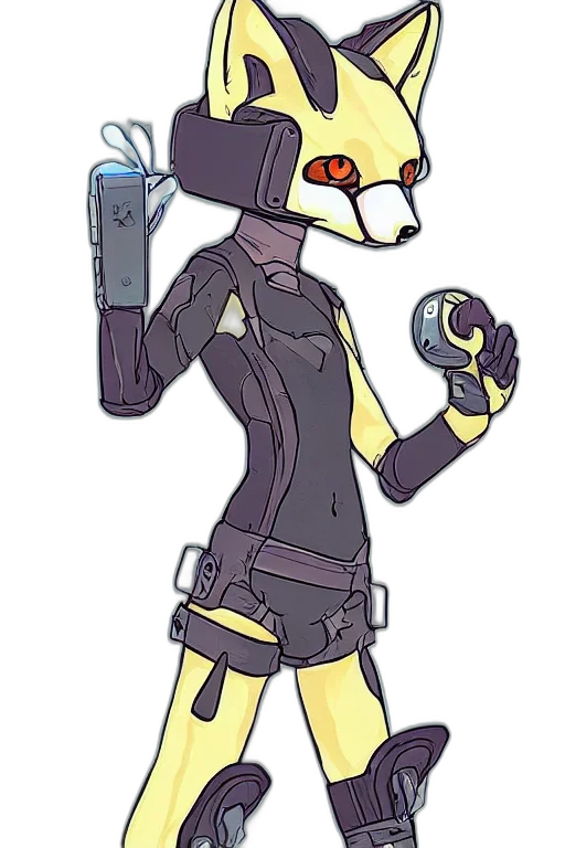 robot, mask, jacket, cyberpunk transparent PNG cut-out