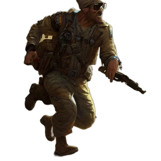 weapon, staff, jacket, animal transparent PNG cut-out