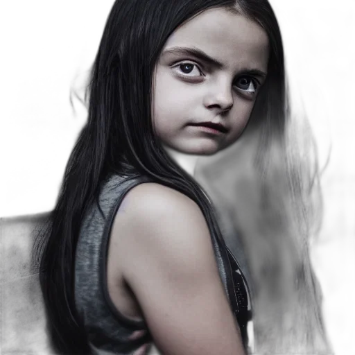 face, hair, dress, creature transparent PNG cut-out