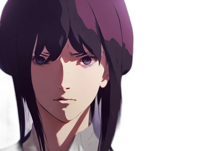face, anime, concept art, pixel art transparent PNG cut-out