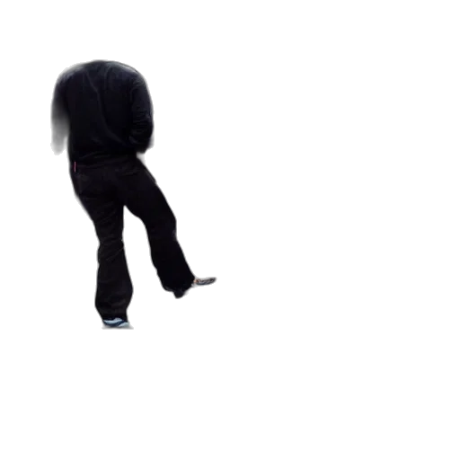 hair, staff, jacket, shoes transparent PNG cut-out