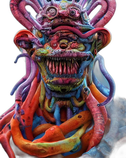 creature, mask, face, dragon transparent PNG cut-out
