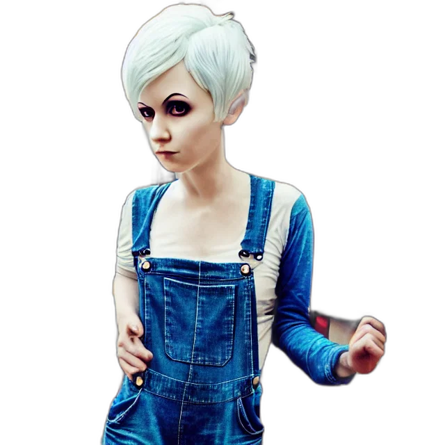 dress, jacket, robot, concept art transparent PNG cut-out