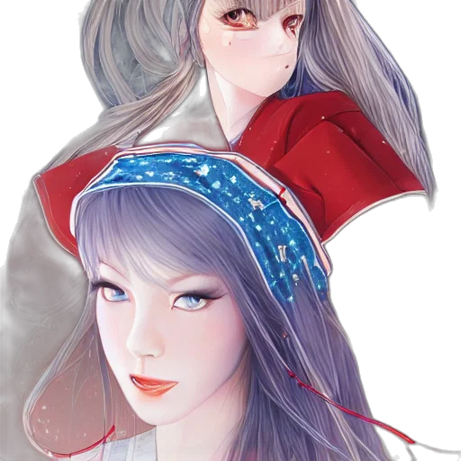 fantasy art, anime, photorealistic, watercolor transparent PNG cut-out