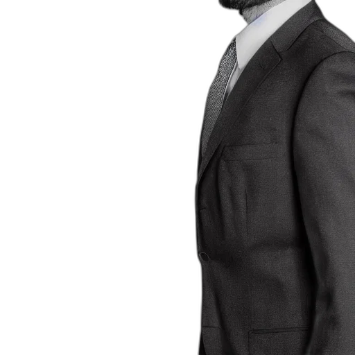 staff, jacket, face, photorealistic transparent PNG cut-out