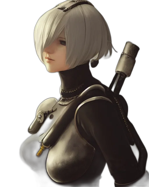 robot, staff, weapon, sword transparent PNG cut-out