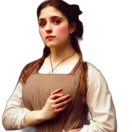 dress, jewelry, staff, face transparent PNG cut-out