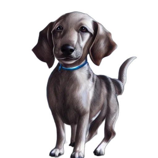 staff, animal, photorealistic, oil painting transparent PNG cut-out