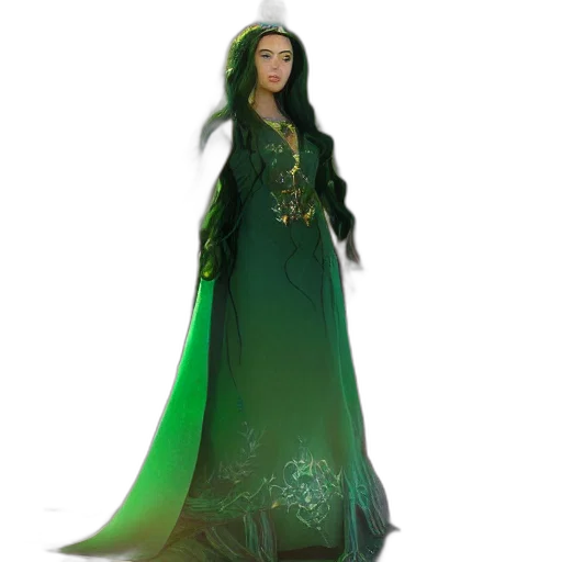 dress, concept art, fantasy art, 3d render transparent PNG cut-out