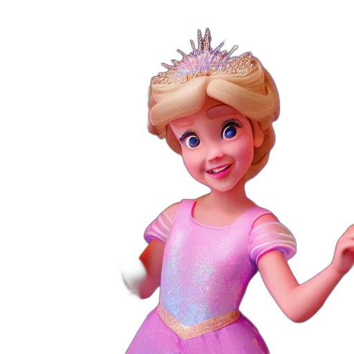 crown, dress, 3d render, photorealistic transparent PNG cut-out