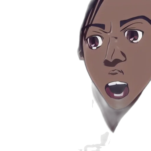 face, concept art, cartoon, anime transparent PNG cut-out
