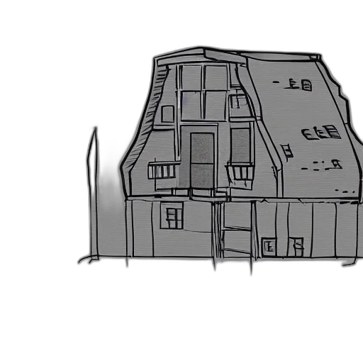 building, furniture, concept art, 3d render transparent PNG cut-out