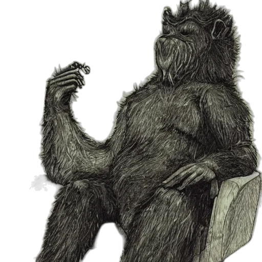 animal, creature, staff, concept art transparent PNG cut-out
