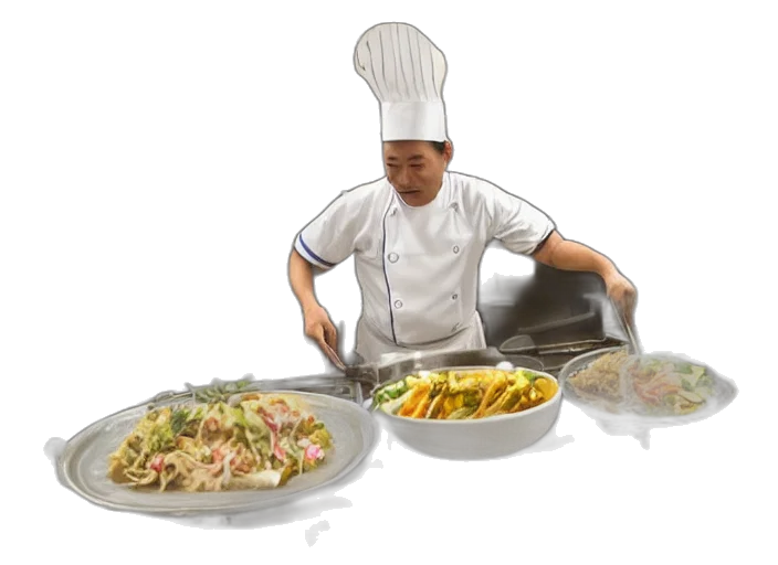 food, staff, 3d render, photorealistic transparent PNG cut-out