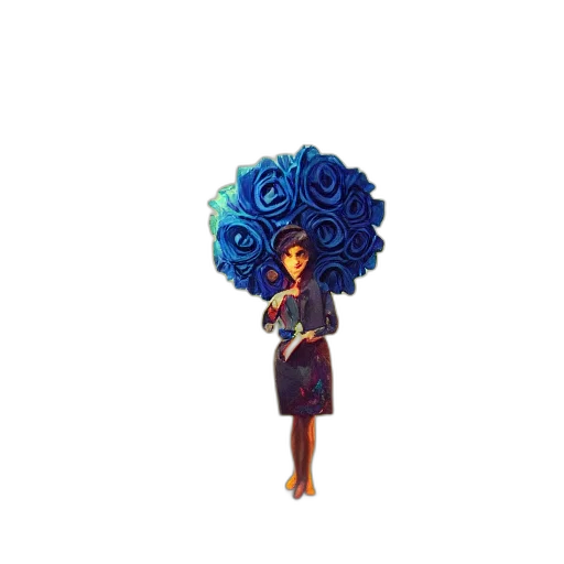 flower, crown, dress, umbrella transparent PNG cut-out