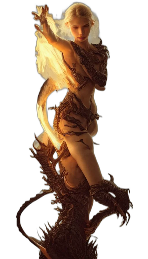 dragon, mask, staff, creature transparent PNG cut-out