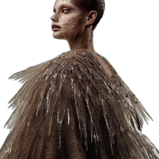 hair, dress, jacket, creature transparent PNG cut-out