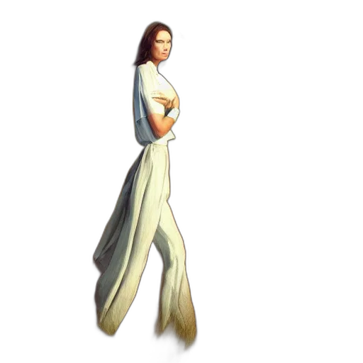 dress, staff, jewelry, creature transparent PNG cut-out