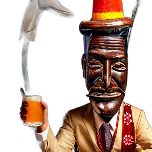staff, hat, mask, face transparent PNG cut-out