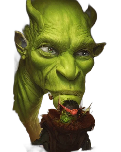 face, staff, concept art, fantasy art transparent PNG cut-out