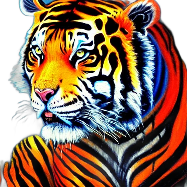 animal, photorealistic, oil painting, 3d render transparent PNG cut-out