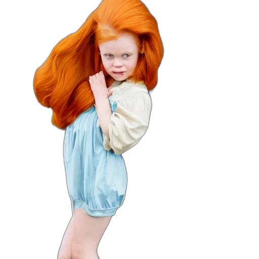 dress, hair, creature, animal transparent PNG cut-out