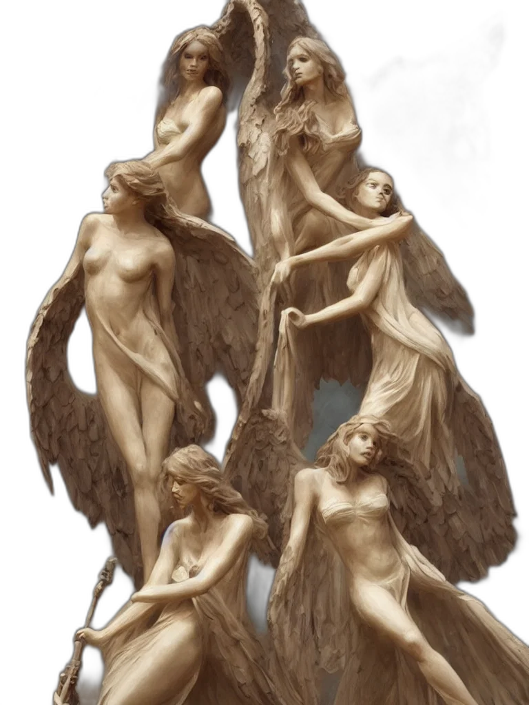 fantasy art, concept art, photorealistic, oil painting transparent PNG cut-out