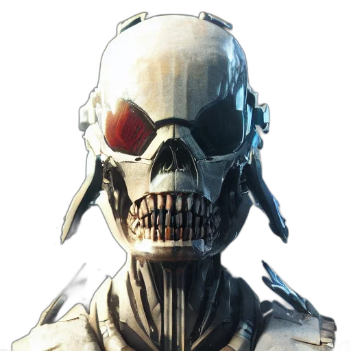 robot, mask, face, concept art transparent PNG cut-out