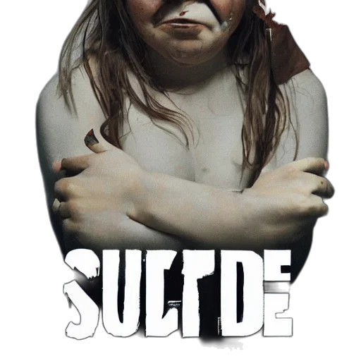 concept art, comic book art, 3d render, suicide transparent PNG cut-out