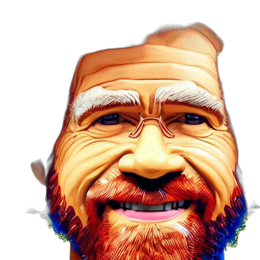 face, mask, cartoon, photorealistic transparent PNG cut-out