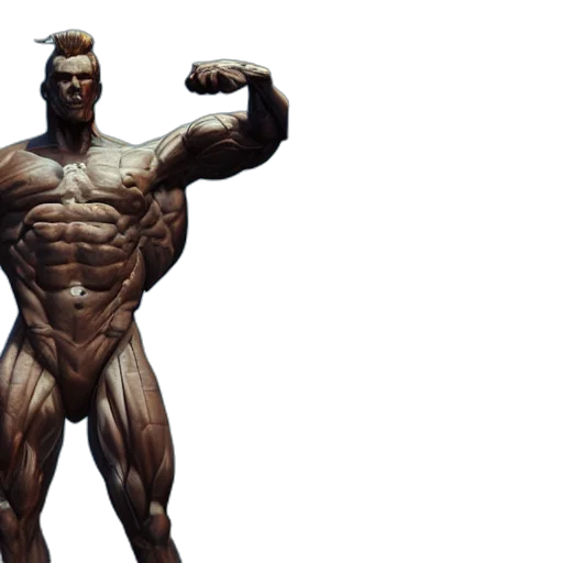concept art, 3d render, photorealistic, statue transparent PNG cut-out