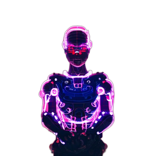 robot, jacket, creature, mask transparent PNG cut-out