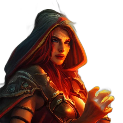 fantasy art, concept art, comic book art, photorealistic transparent PNG cut-out