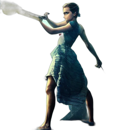 dress, weapon, staff, sword transparent PNG cut-out