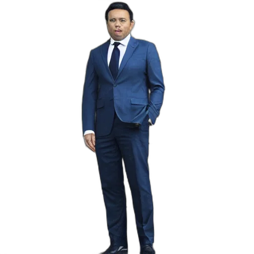 staff, jacket, photorealistic, blue transparent PNG cut-out