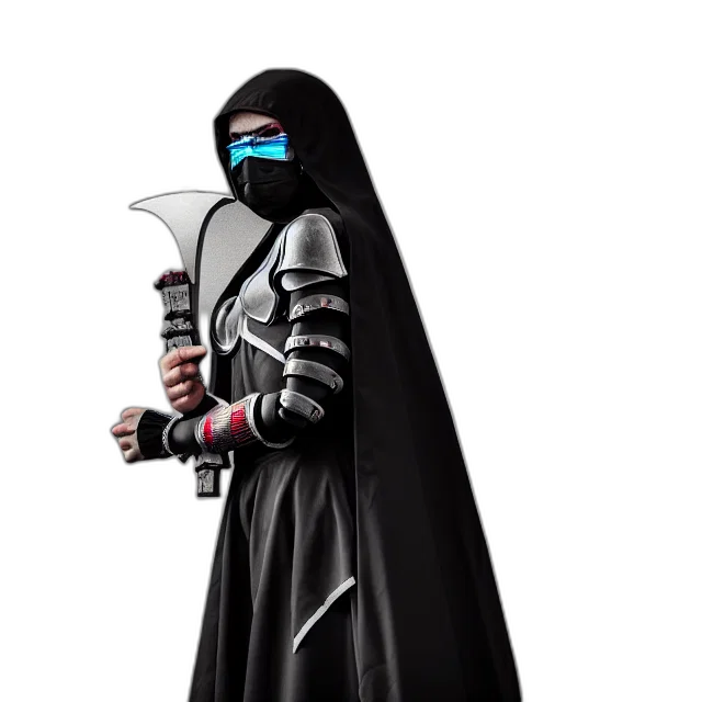 staff, mask, robot, sword transparent PNG cut-out