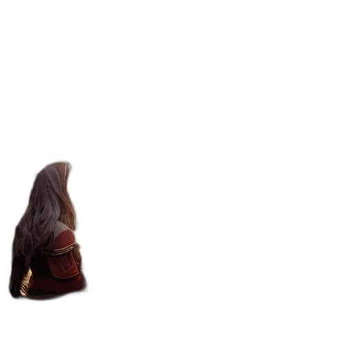 hat, creature, staff, hair transparent PNG cut-out