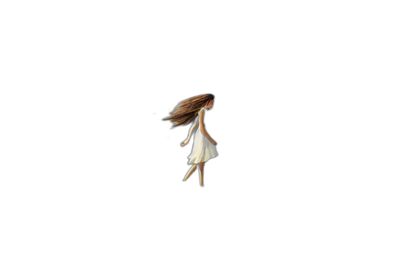 hair, hat, dress, creature transparent PNG cut-out