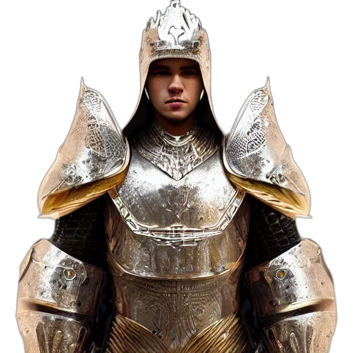 sword, robot, jacket, crown transparent PNG cut-out