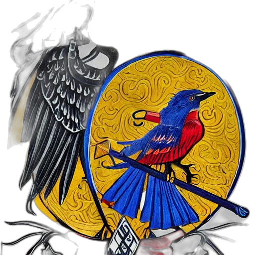 crown, staff, jewelry, fantasy art transparent PNG cut-out