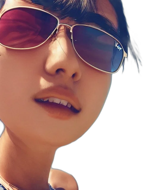 face, jewelry, photorealistic, 3d render transparent PNG cut-out
