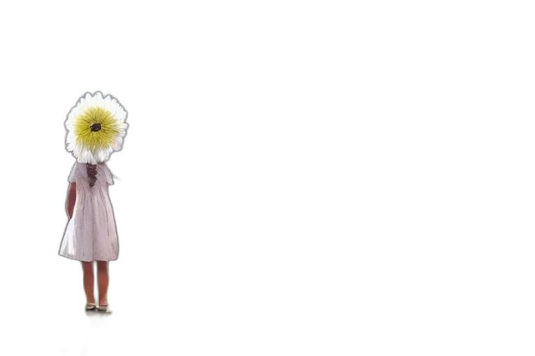 flower, mask, dress, creature transparent PNG cut-out
