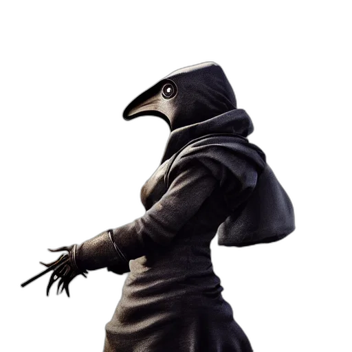 mask, staff, jacket, sword transparent PNG cut-out