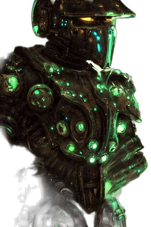 robot, weapon, staff, jewelry transparent PNG cut-out