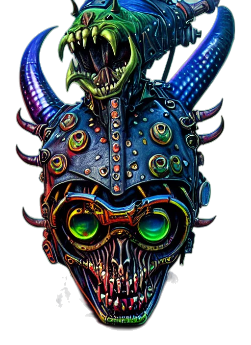 mask, robot, face, creature transparent PNG cut-out