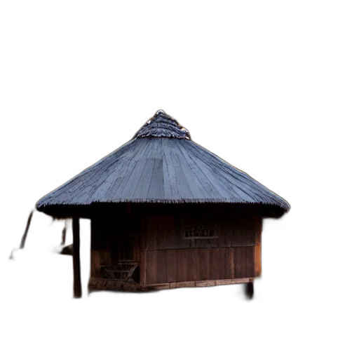 building, umbrella, hat, staff transparent PNG cut-out