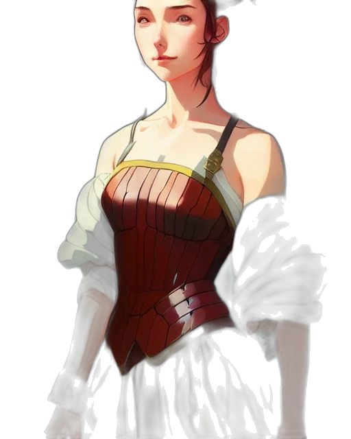 dress, staff, crown, concept art transparent PNG cut-out