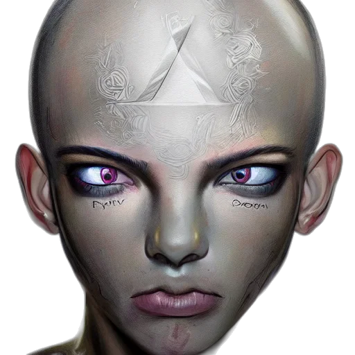 face, mask, crown, robot transparent PNG cut-out
