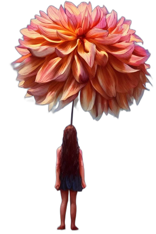 flower, umbrella, staff, crown transparent PNG cut-out